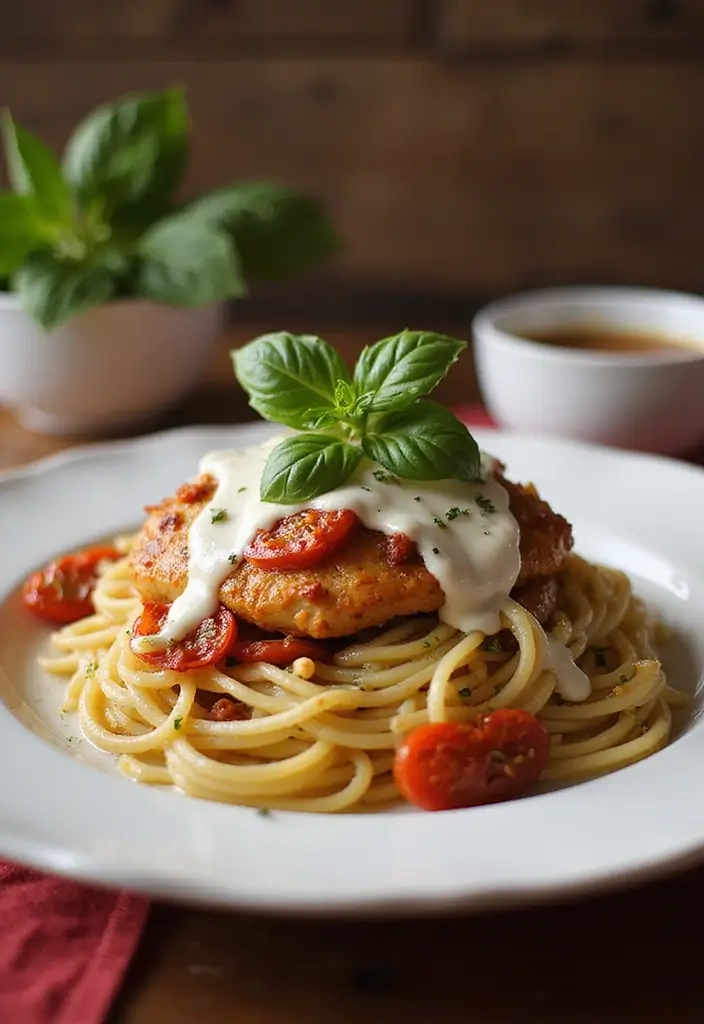 30 Chicken Angel Hair Pasta Recipes That Are Light & Creamy 11 30 Chicken Angel Hair Pasta Recipes That Are Light & Creamy - 10. Tuscan Sun-Dried Tomato Chicken Angel Hair