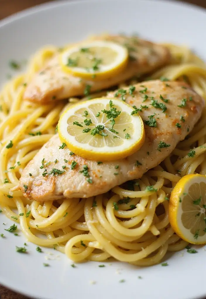 30 Chicken Angel Hair Pasta Recipes That Are Light & Creamy 15 30 Chicken Angel Hair Pasta Recipes That Are Light & Creamy - 14. Lemon Herb Chicken Angel Hair