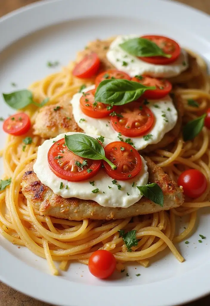30 Chicken Angel Hair Pasta Recipes That Are Light & Creamy 28 30 Chicken Angel Hair Pasta Recipes That Are Light & Creamy - 27. Caprese Chicken Angel Hair