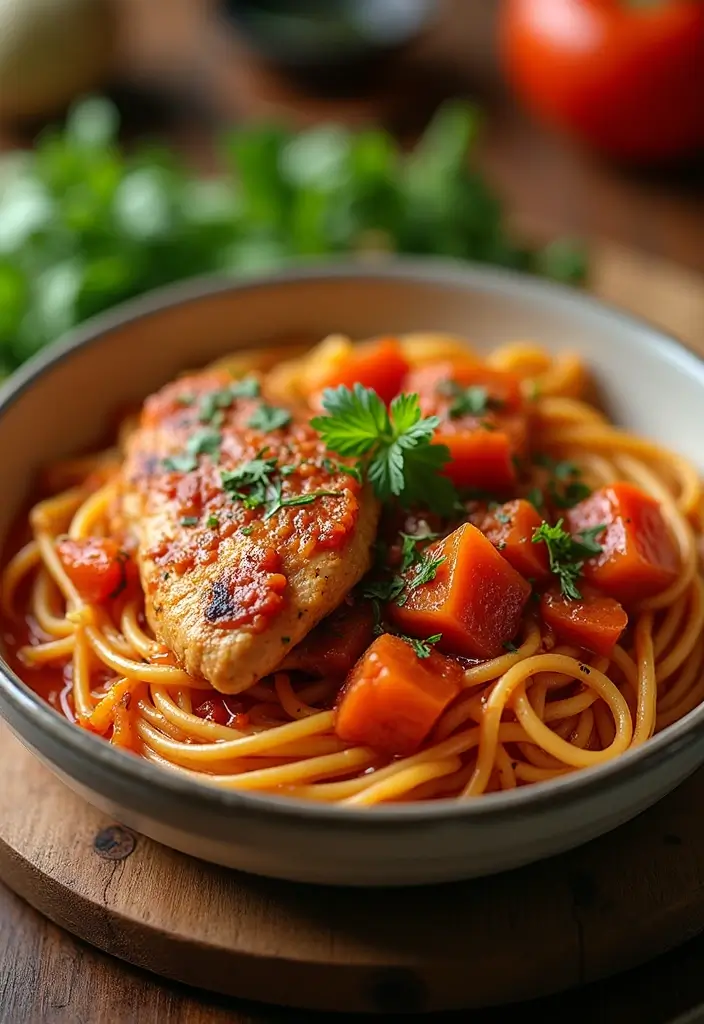 30 Chicken Angel Hair Pasta Recipes That Are Light & Creamy 29 30 Chicken Angel Hair Pasta Recipes That Are Light & Creamy - 28. Chicken Cacciatore Angel Hair