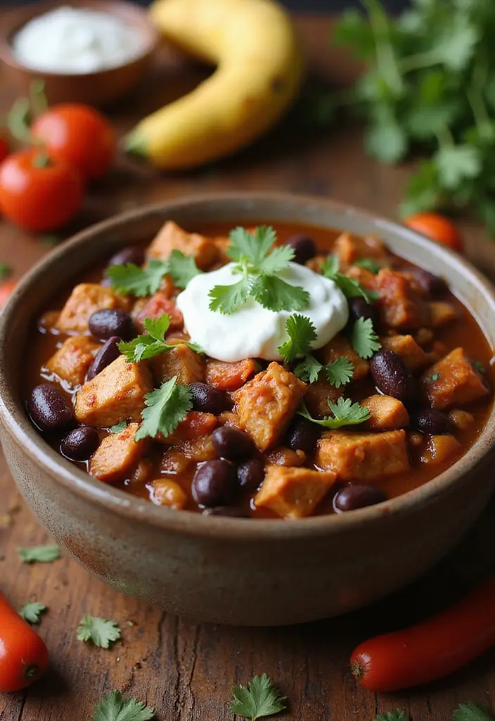 30 Chicken Black Beans and Rice Recipes That Are Filling & Flavorful 3 30 Chicken Black Beans and Rice Recipes That Are Filling & Flavorful - 2. One-Pot Chicken and Black Beans Chili