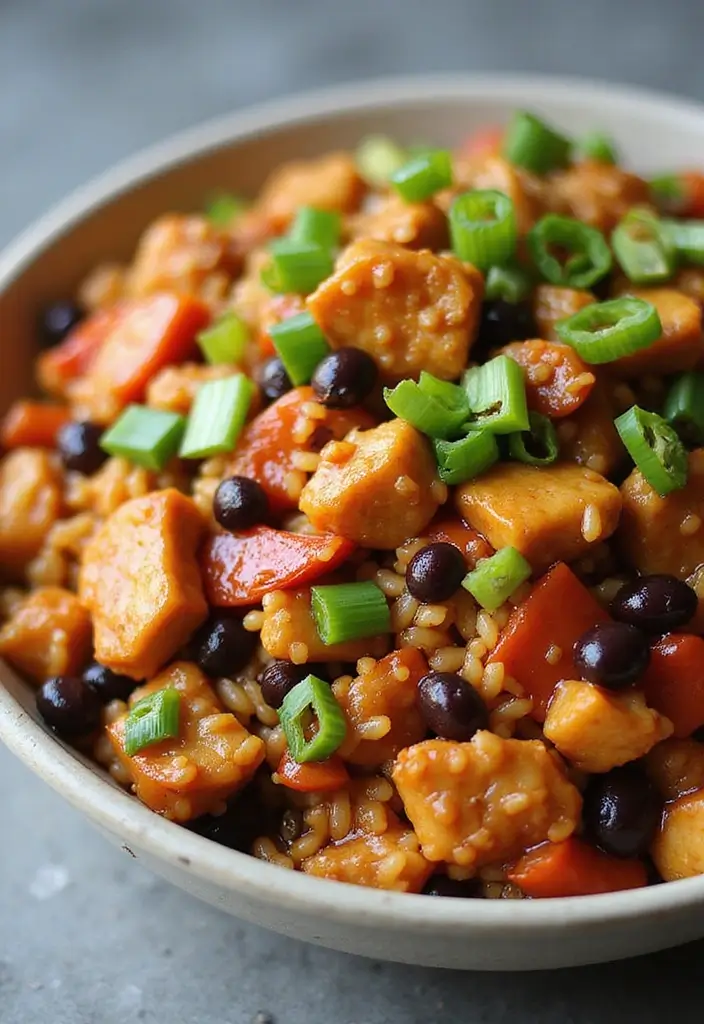 30 Chicken Black Beans and Rice Recipes That Are Filling & Flavorful 28 30 Chicken Black Beans and Rice Recipes That Are Filling & Flavorful - 27. Szechuan Chicken Black Bean Rice Stir-Fry