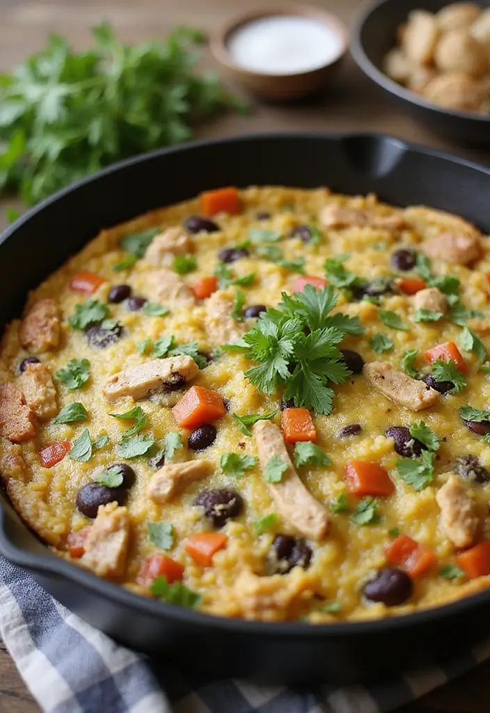30 Chicken Black Beans and Rice Recipes That Are Filling & Flavorful 29 30 Chicken Black Beans and Rice Recipes That Are Filling & Flavorful - 28. Chicken Black Bean and Rice Frittata