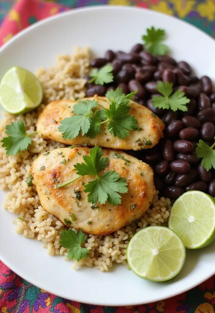30 Chicken Black Beans and Rice Recipes That Are Filling & Flavorful 5 30 Chicken Black Beans and Rice Recipes That Are Filling & Flavorful - 4. Cilantro Lime Chicken with Black Beans and Rice
