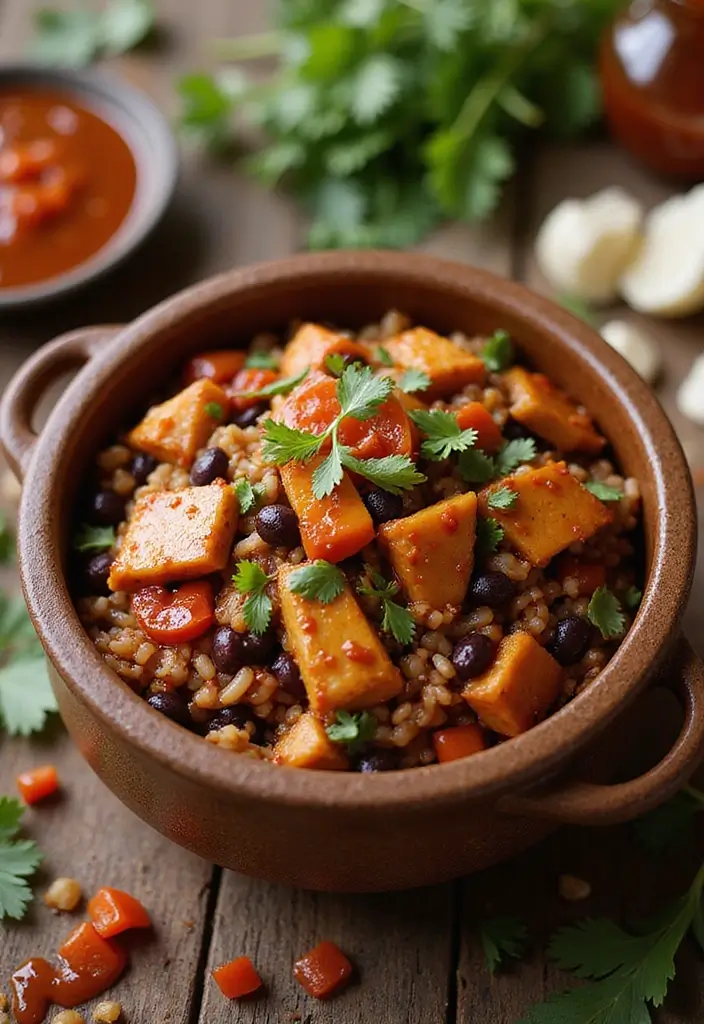 30 Chicken Black Beans and Rice Recipes That Are Filling & Flavorful 8 30 Chicken Black Beans and Rice Recipes That Are Filling & Flavorful - 7. One-Pot Barbecue Chicken Black Bean Rice