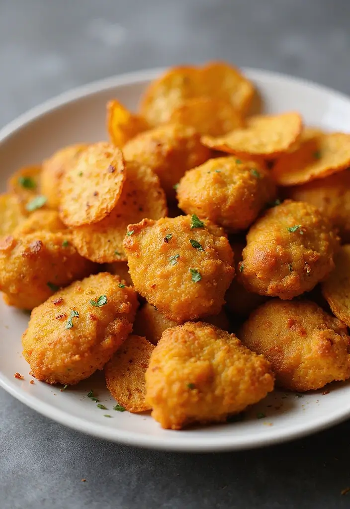30 Chicken Nuggets and Chips Combos That Kids Will Love 17 30 Chicken Nuggets and Chips Combos That Kids Will Love - 16. Curry Chicken Nuggets with Paprika Chips