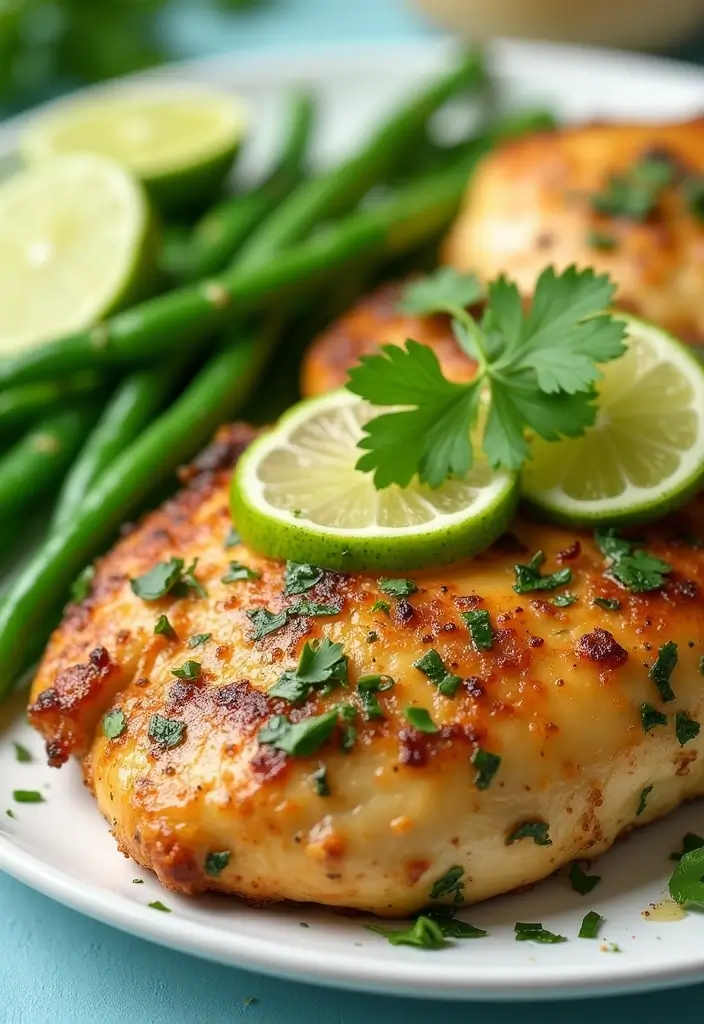 30 Chicken and Green Beans Recipes That Are Healthy and Simple 17 30 Chicken and Green Beans Recipes That Are Healthy and Simple - 16. Cilantro Lime Chicken and Green Beans