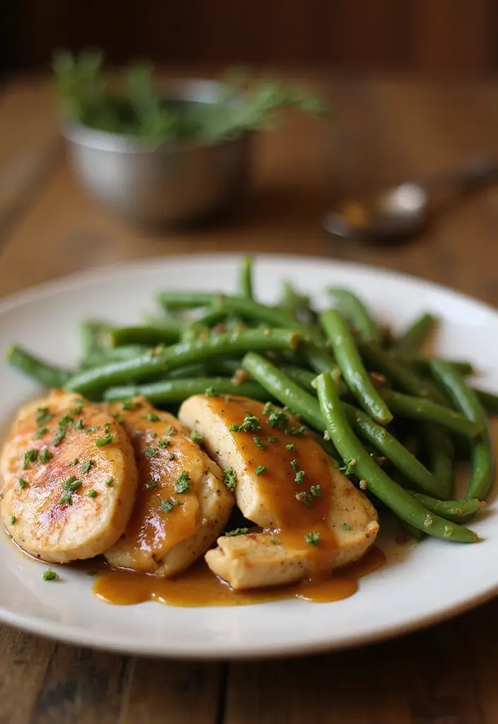 30 Chicken and Green Beans Recipes That Are Healthy and Simple 27 30 Chicken and Green Beans Recipes That Are Healthy and Simple - 26. Maple Mustard Chicken and Green Beans