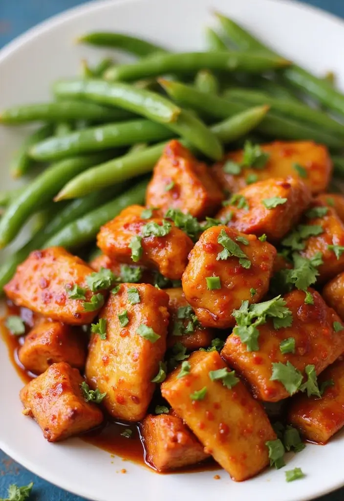 30 Chicken and Green Beans Recipes That Are Healthy and Simple 30 30 Chicken and Green Beans Recipes That Are Healthy and Simple - 29. Sweet Chipotle Chicken and Green Beans
