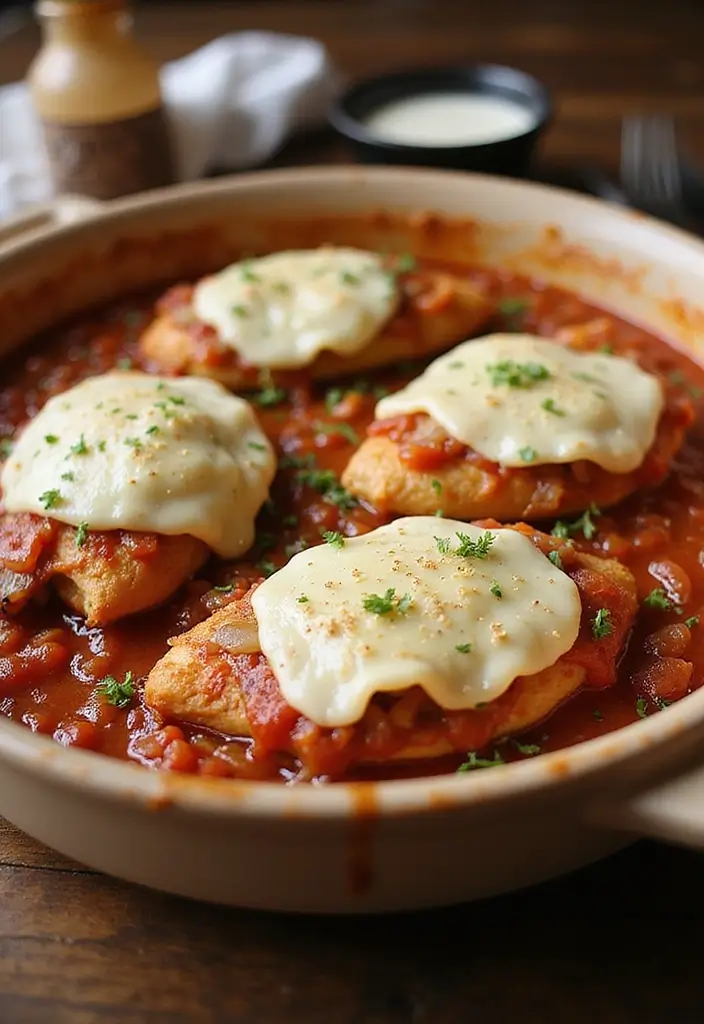 30 French Onion Chicken Bake Recipes That Are Ooey-Gooey Delicious 20 30 French Onion Chicken Bake Recipes That Are Ooey-Gooey Delicious - 19. French Onion Chicken Bake with Tomato Sauce