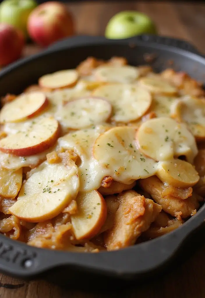 30 French Onion Chicken Bake Recipes That Are Ooey-Gooey Delicious 22 30 French Onion Chicken Bake Recipes That Are Ooey-Gooey Delicious - 21. French Onion Chicken Bake with Apples