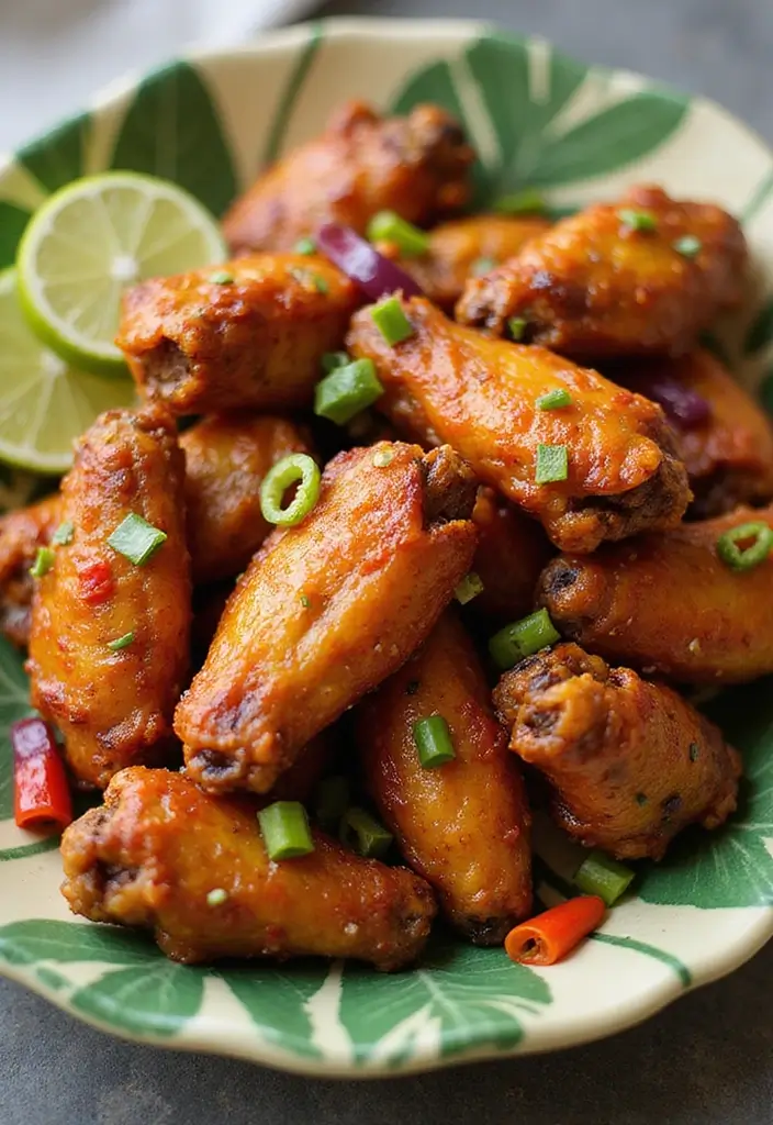 30 Hot Honey Chicken Wings Recipes That Are Sticky & Fiery 12 30 Hot Honey Chicken Wings Recipes That Are Sticky & Fiery - 11. Caribbean Jerk Honey Wings