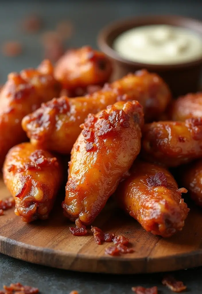 30 Hot Honey Chicken Wings Recipes That Are Sticky & Fiery 21 30 Hot Honey Chicken Wings Recipes That Are Sticky & Fiery - 20. Hot Honey Bacon Wings
