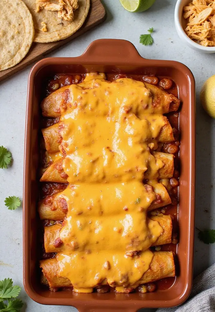 30 How to Make Shredded Chicken Fast and Flavorful 15 30 How to Make Shredded Chicken Fast and Flavorful - 14. Shredded Chicken Enchiladas