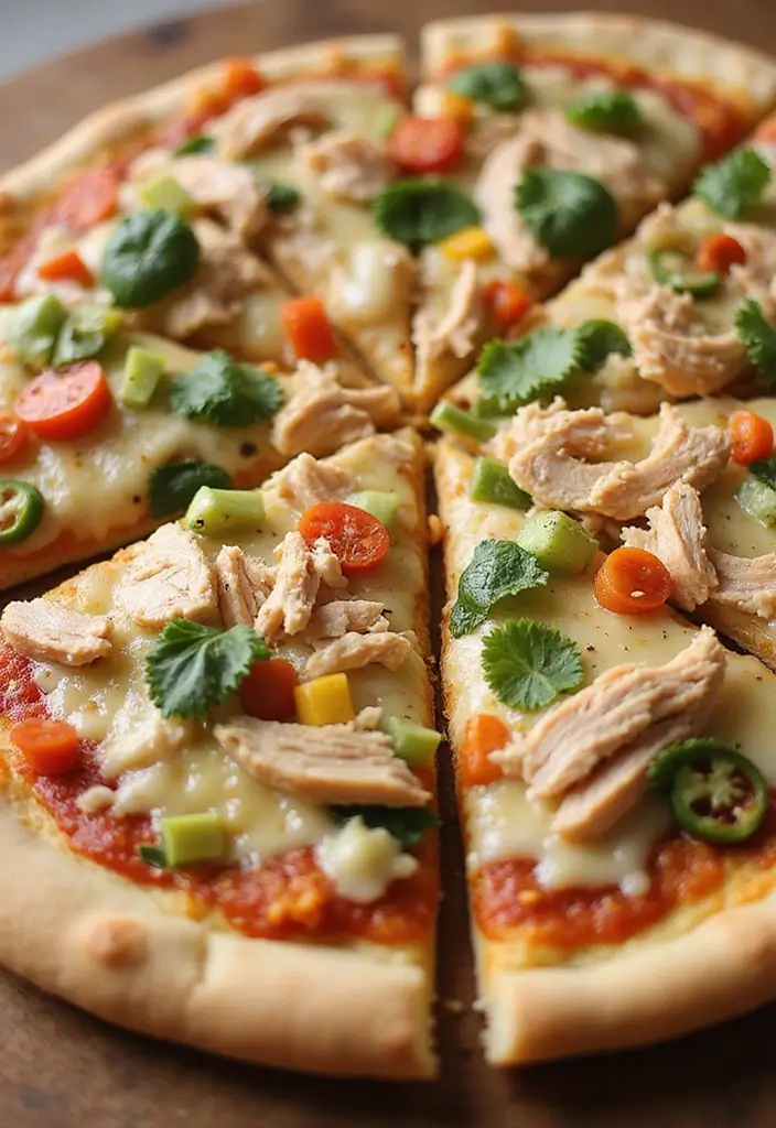 30 How to Make Shredded Chicken Fast and Flavorful 18 30 How to Make Shredded Chicken Fast and Flavorful - 17. Shredded Chicken Pizza