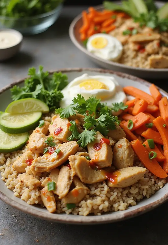 30 How to Make Shredded Chicken Fast and Flavorful 19 30 How to Make Shredded Chicken Fast and Flavorful - 18. Shredded Chicken & Rice Bowl