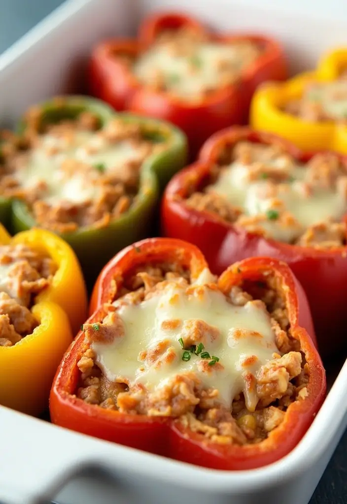 30 How to Make Shredded Chicken Fast and Flavorful 21 30 How to Make Shredded Chicken Fast and Flavorful - 20. Shredded Chicken Stuffed Peppers