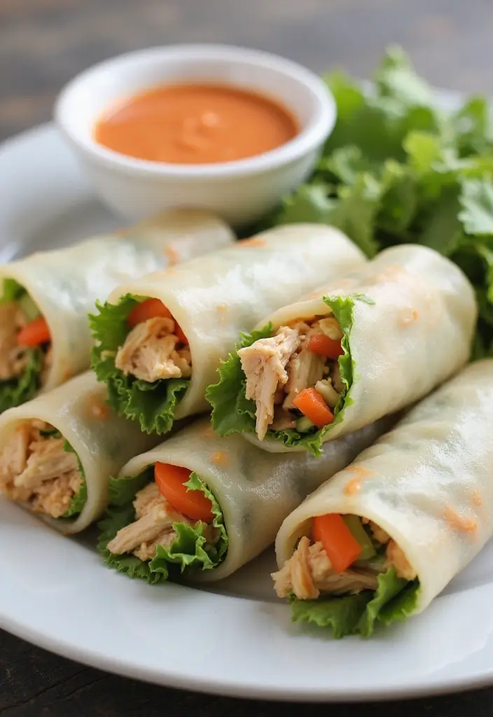 30 How to Make Shredded Chicken Fast and Flavorful 25 30 How to Make Shredded Chicken Fast and Flavorful - 24. Shredded Chicken Spring Rolls