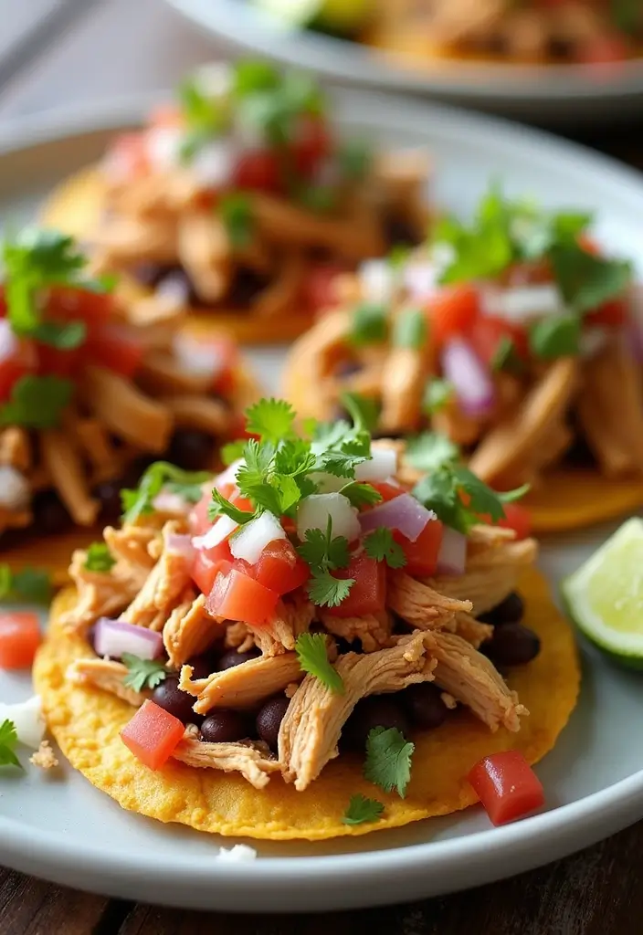 30 How to Make Shredded Chicken Fast and Flavorful 28 30 How to Make Shredded Chicken Fast and Flavorful - 27. Shredded Chicken Tostadas