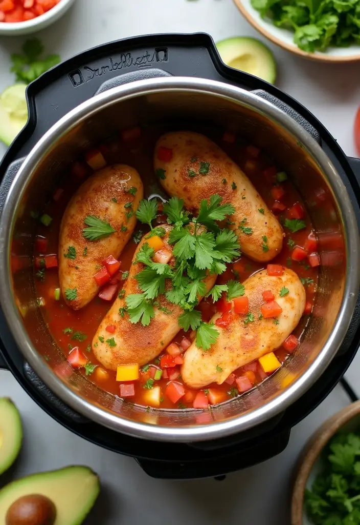 30 How to Make Shredded Chicken Fast and Flavorful 10 30 How to Make Shredded Chicken Fast and Flavorful - 9. Shredded Chicken in a Pressure Cooker with Salsa