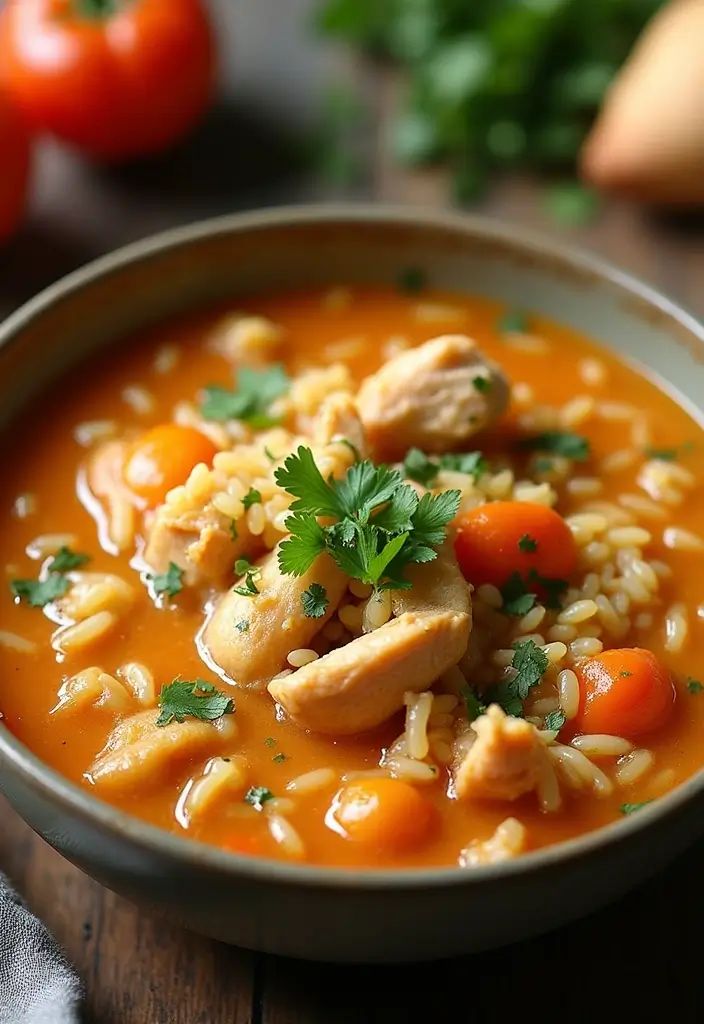 30 One Pot Chicken and Rice Recipes That Are Comfort in a Bowl 17 30 One Pot Chicken and Rice Recipes That Are Comfort in a Bowl - 16. One Pot Chicken and Rice Soup