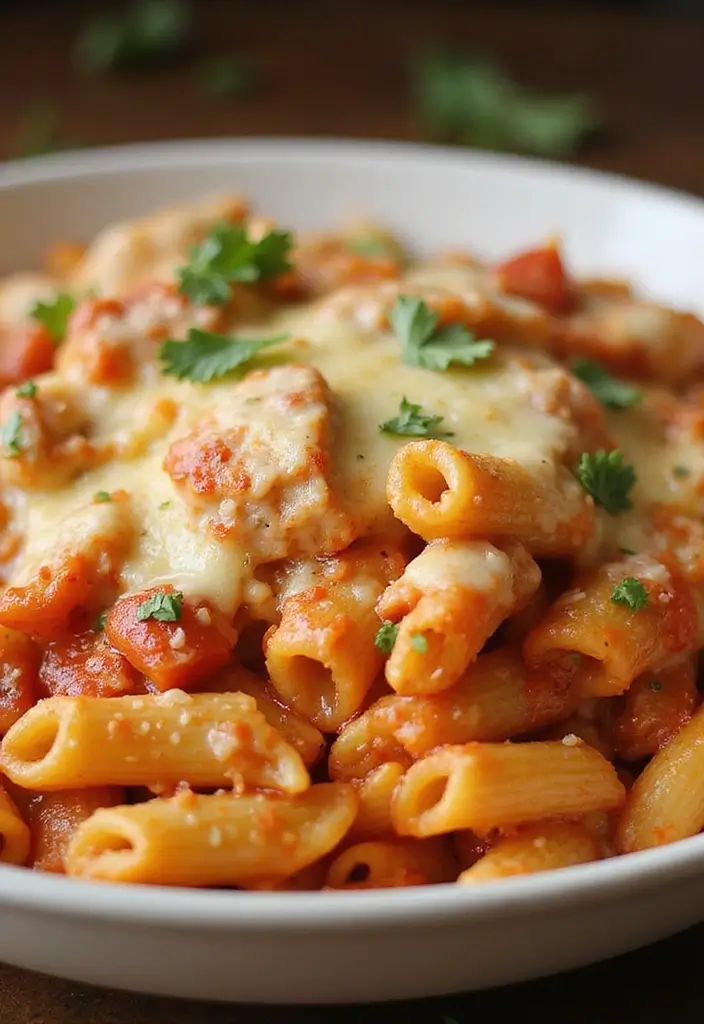 30 Pasta with Rotisserie Chicken Recipes That Use Leftovers Perfectly 15 30 Pasta with Rotisserie Chicken Recipes That Use Leftovers Perfectly - 14. Mediterranean Chicken Pasta Bake