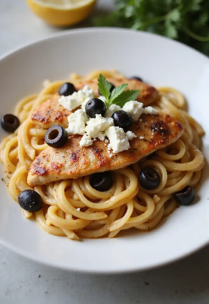 30 Pasta with Rotisserie Chicken Recipes That Use Leftovers Perfectly 10 30 Pasta with Rotisserie Chicken Recipes That Use Leftovers Perfectly - 9. Mediterranean Chicken Pasta