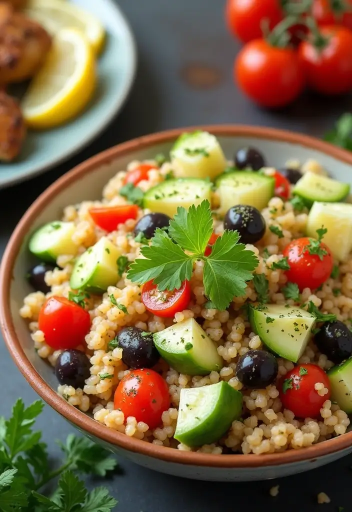 30 Sides for Smoked Chicken That Add Crunch & Color 18 30 Sides for Smoked Chicken That Add Crunch & Color - 17. Mediterranean Couscous Salad