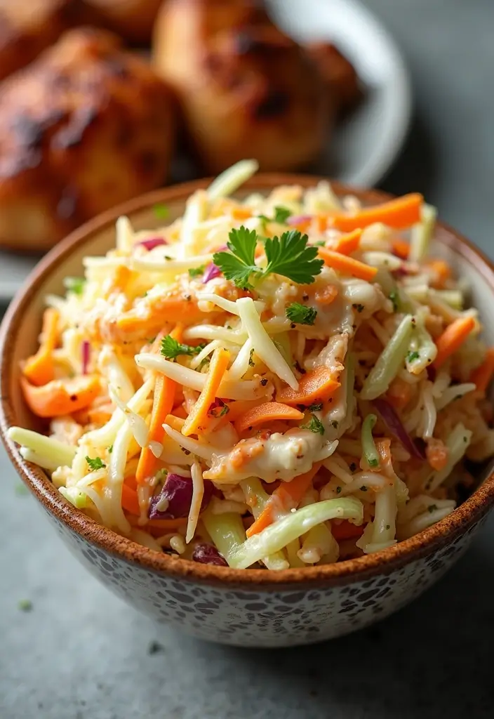 30 Sides for Smoked Chicken That Add Crunch & Color 20 30 Sides for Smoked Chicken That Add Crunch & Color - 19. Sweet and Spicy Coleslaw