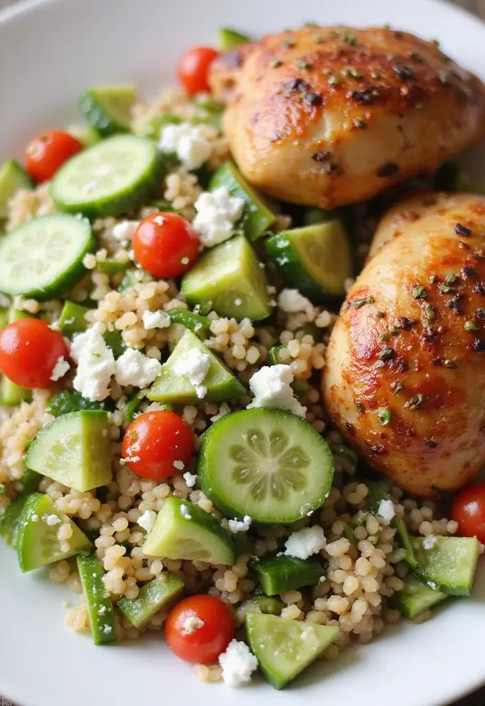 30 Sides for Smoked Chicken That Add Crunch & Color 27 30 Sides for Smoked Chicken That Add Crunch & Color - 26. Herbed Farro Salad