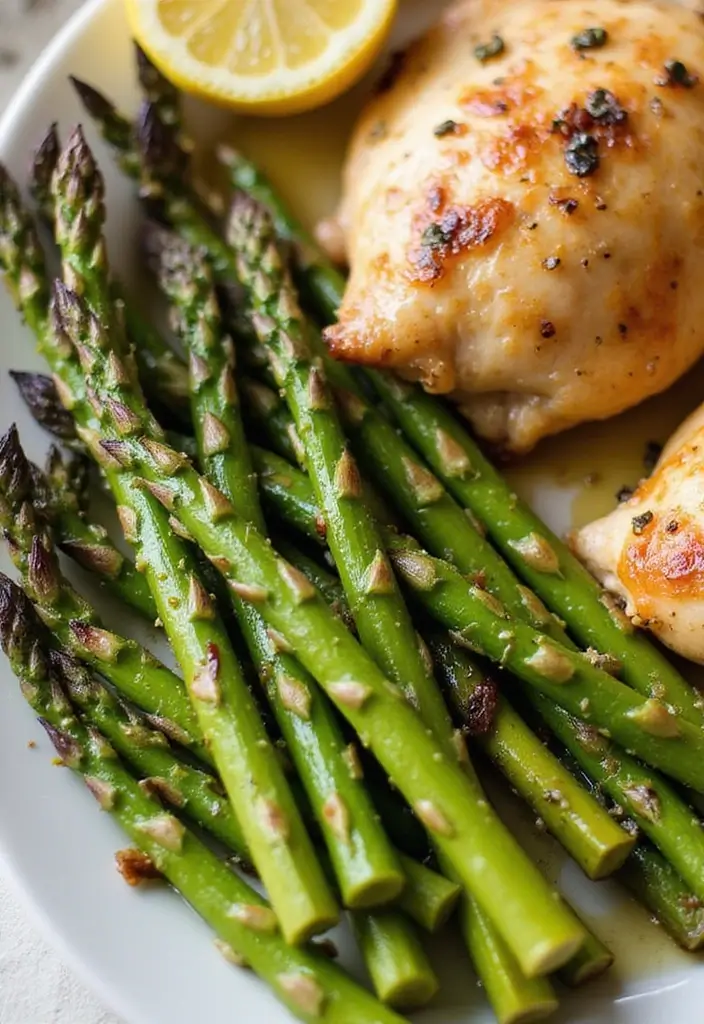 30 Sides for Smoked Chicken That Add Crunch & Color 8 30 Sides for Smoked Chicken That Add Crunch & Color - 7. Grilled Asparagus with Lemon