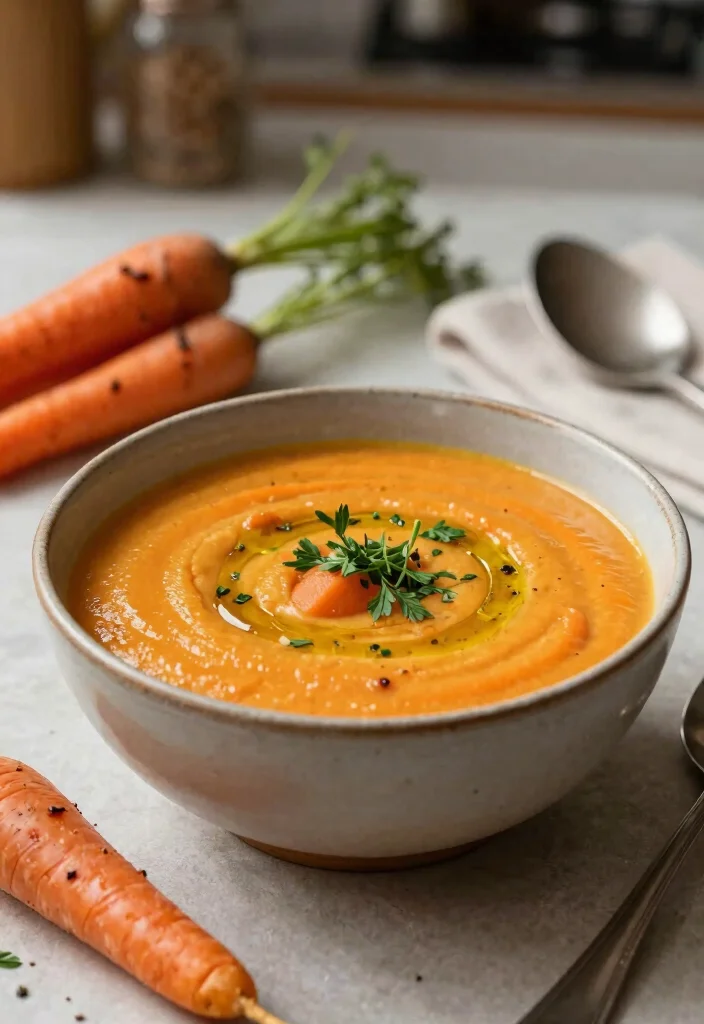 15 Carrot Soup Recipes Easy Cozy Comfort Bowls - 10. Roasted Carrot Soup 1