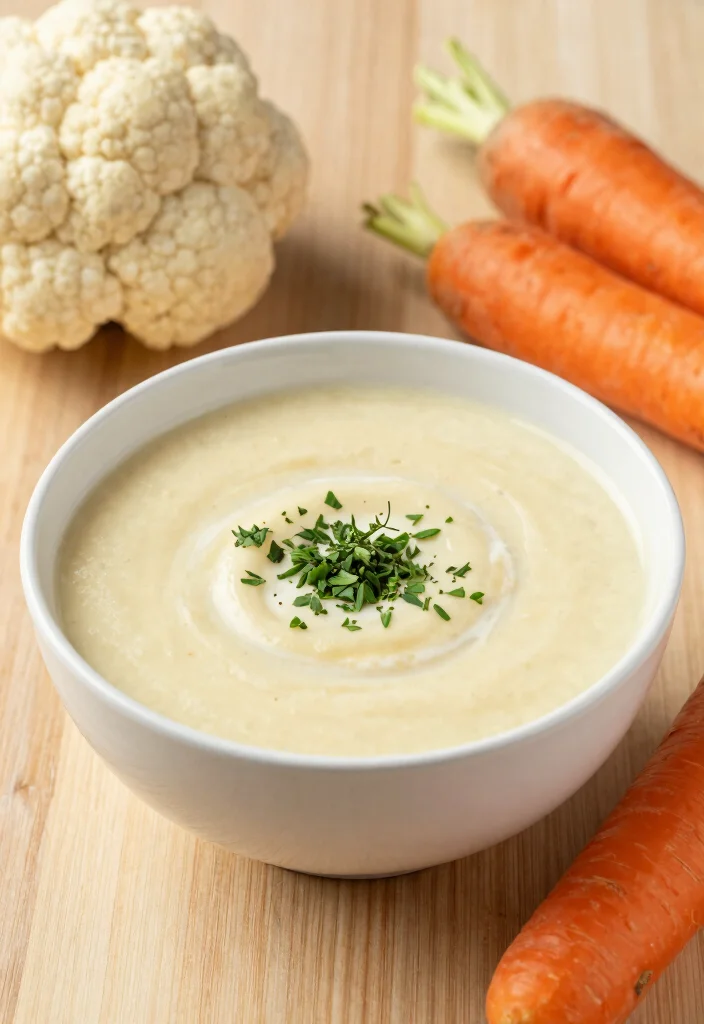 15 Carrot Soup Recipes Easy Cozy Comfort Bowls - 12. Carrot and Cauliflower Soup 1