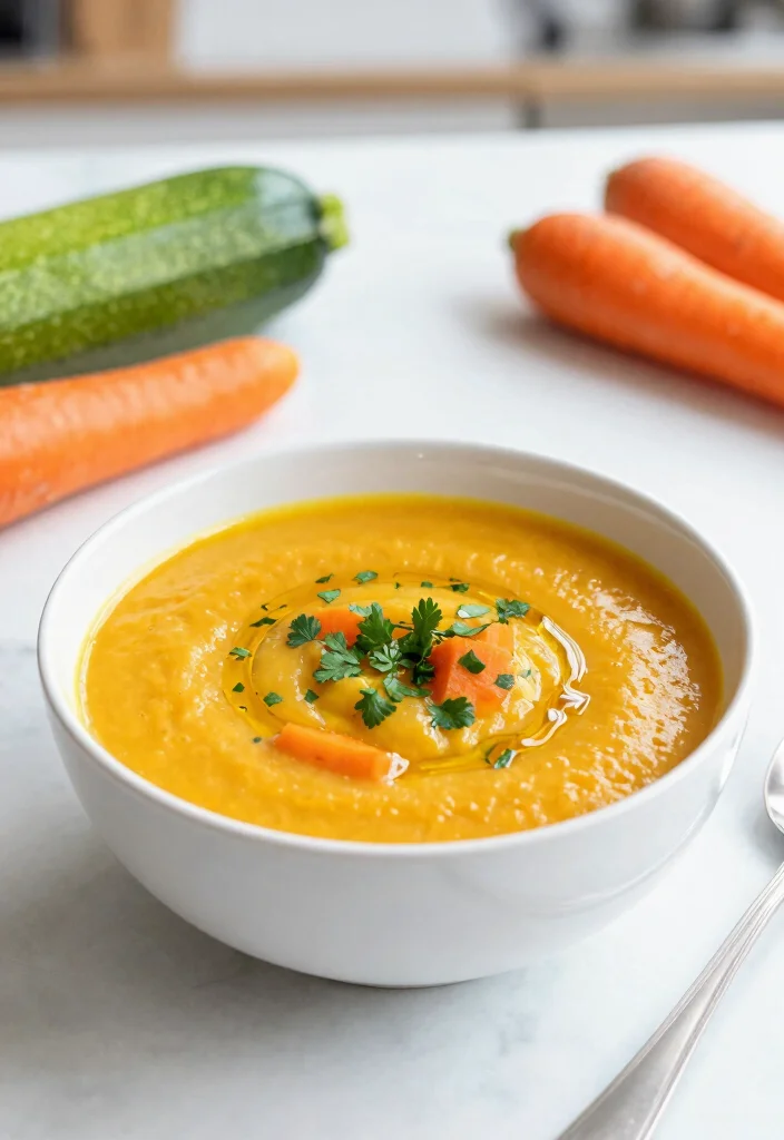 15 Carrot Soup Recipes Easy Cozy Comfort Bowls - 14. Carrot and Zucchini Soup 1