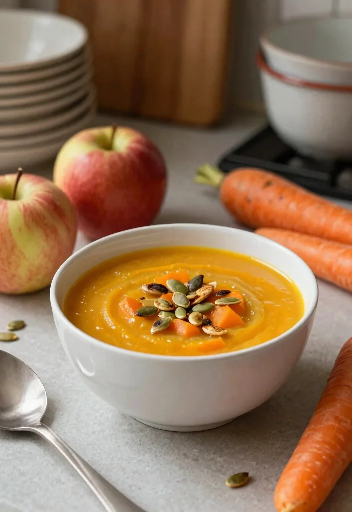 15 Carrot Soup Recipes Easy Cozy Comfort Bowls - 5. Carrot and Apple Soup 1