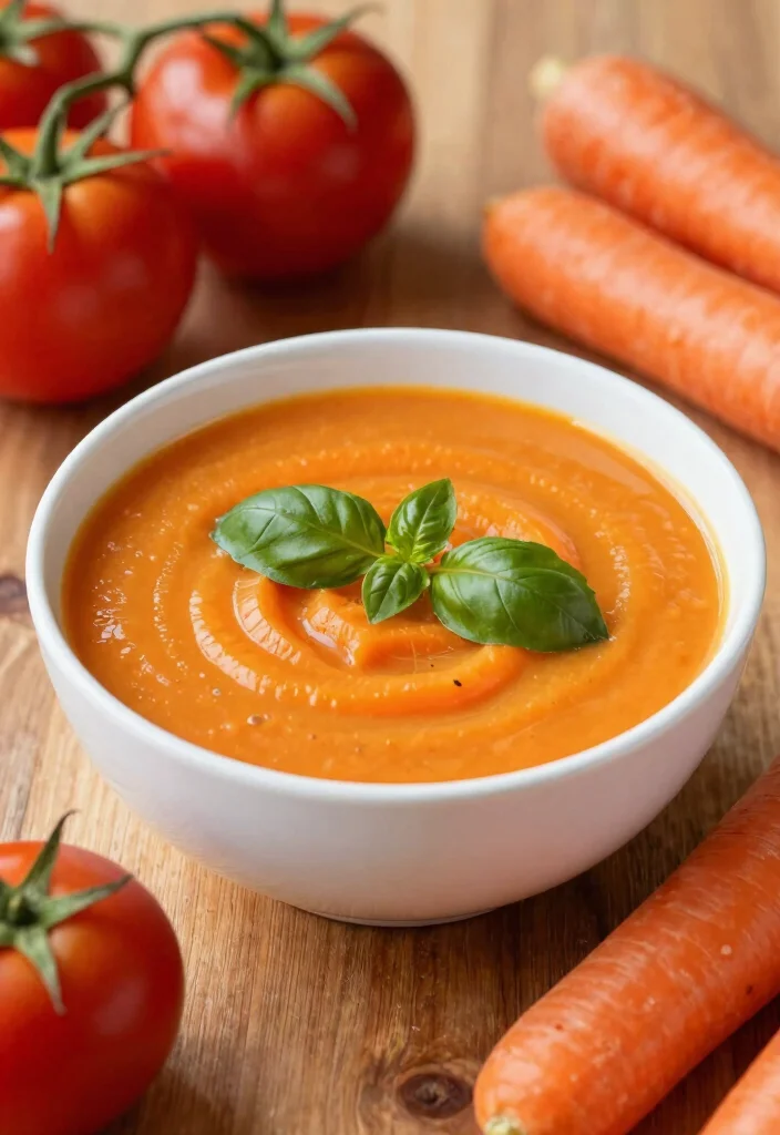 15 Carrot Soup Recipes Easy Cozy Comfort Bowls - 6. Carrot and Tomato Soup 1