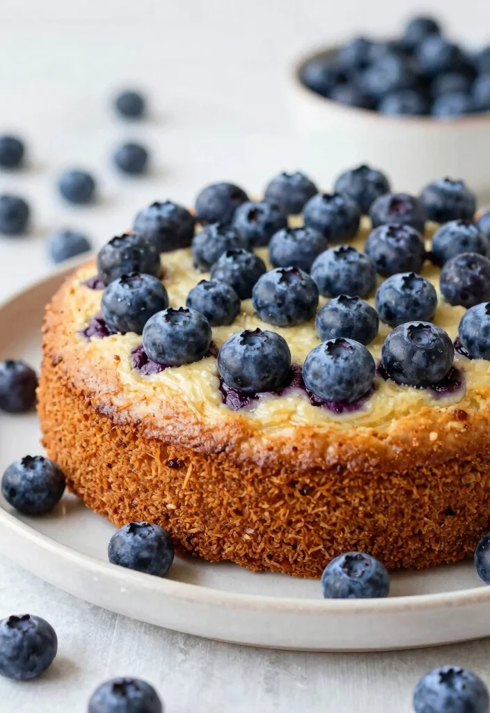 16 Almond Flour Cake Recipes: Moist Gluten Free Treats - 8. Almond Flour Blueberry Cake 1