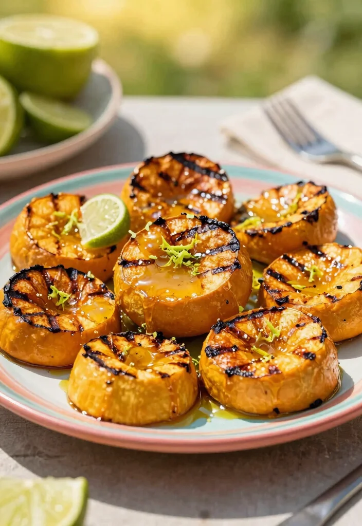 16 Baked Acorn Squash Recipes: Sweet & Savory Comfort - 11. Grilled Acorn Squash with Honey and Lime 1