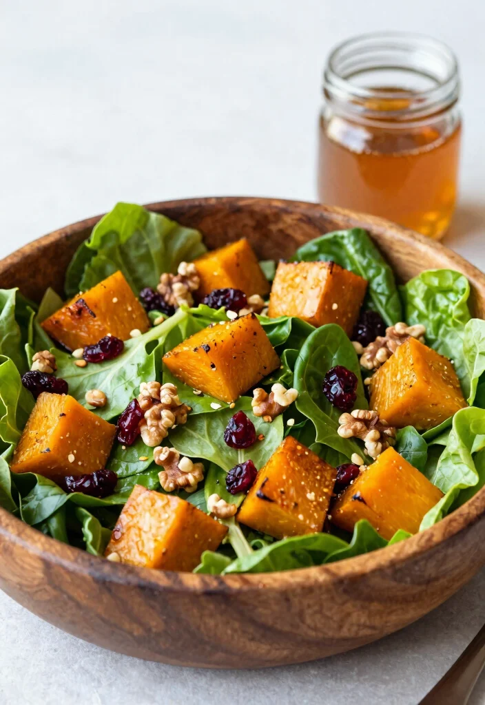 16 Baked Acorn Squash Recipes: Sweet & Savory Comfort - 13. Acorn Squash Salad with Maple Vinaigrette 1