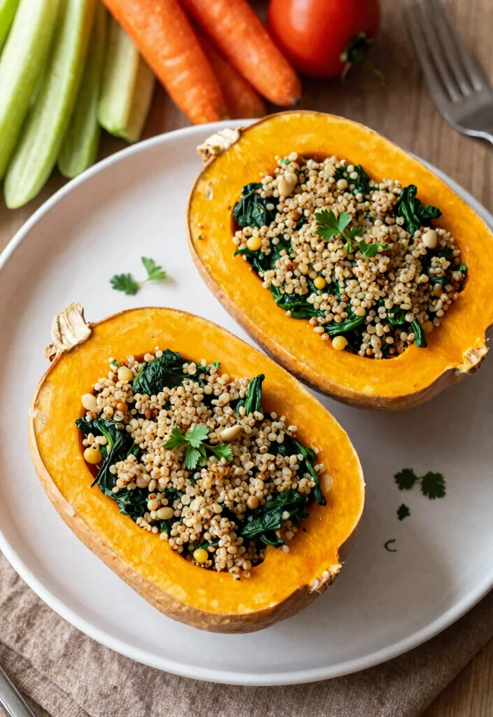 16 Baked Acorn Squash Recipes: Sweet & Savory Comfort - 2. Savory Stuffed Acorn Squash 1