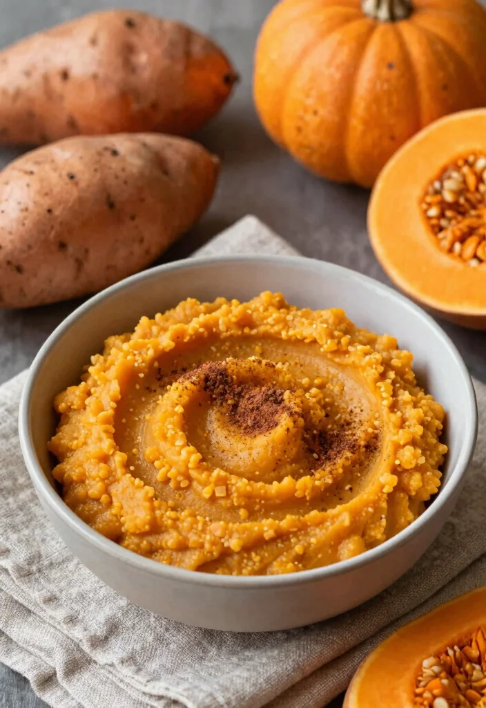 16 Baked Acorn Squash Recipes: Sweet & Savory Comfort - 3. Sweet Potato and Acorn Squash Mash 1