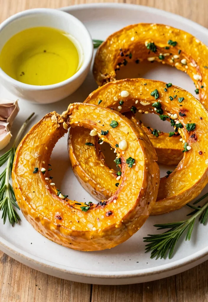 16 Baked Acorn Squash Recipes: Sweet & Savory Comfort - 5. Garlic Herb Roasted Acorn Squash 1