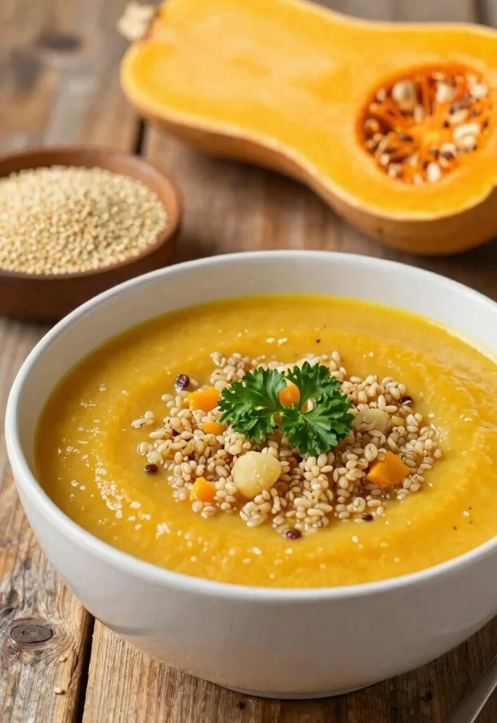16 Butternut Squash Soup Warm Comfort Classics - 10. Butternut Squash and Quinoa Soup 1