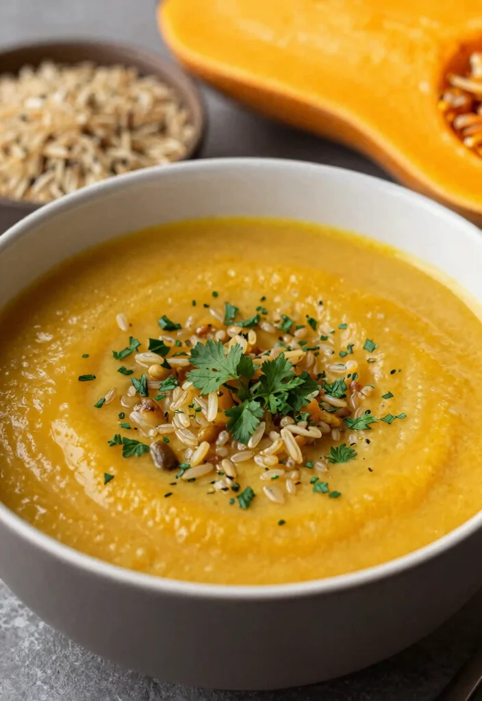 16 Butternut Squash Soup Warm Comfort Classics - 12. Butternut Squash and Wild Rice Soup 1