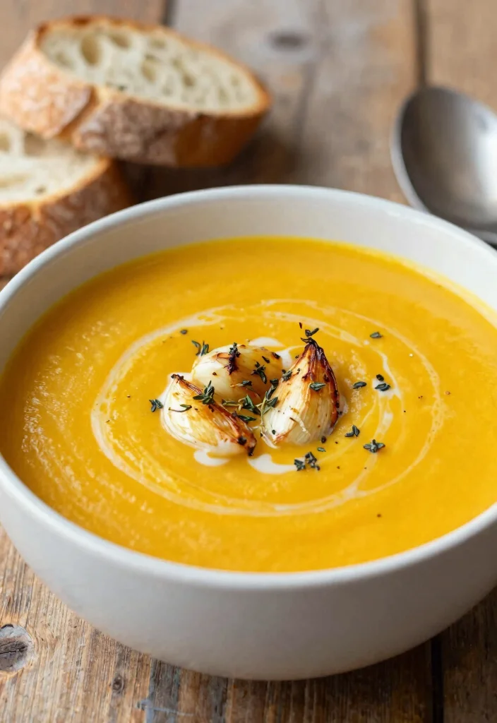 16 Butternut Squash Soup Warm Comfort Classics - 3. Roasted Garlic and Butternut Squash Soup 1