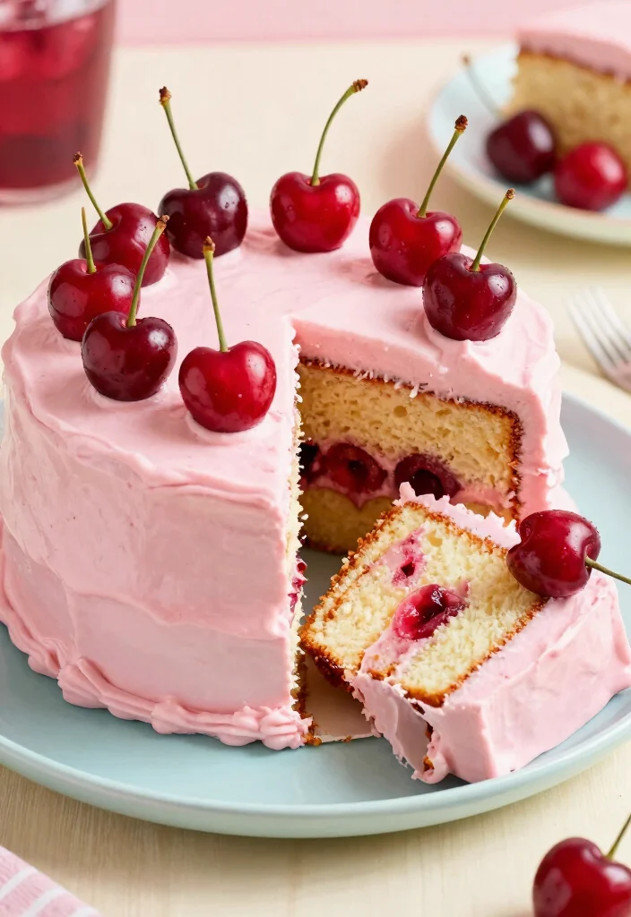16 Cake Mix and Soda Recipes: Simple Fluffy Bakes - 11. Cherry Soda Cake 1