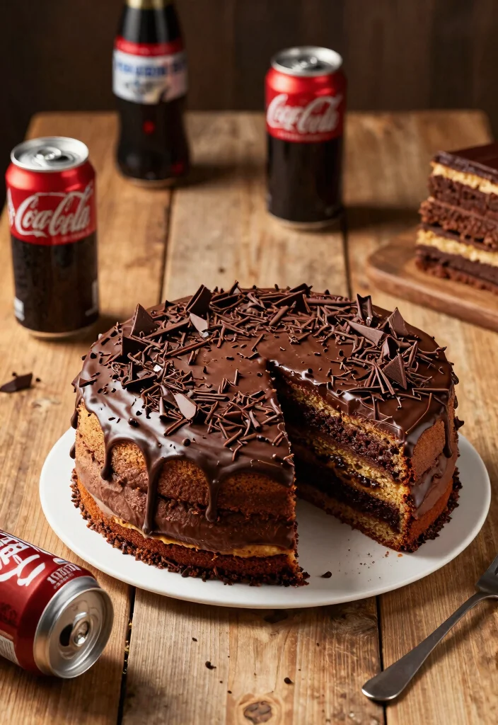 16 Cake Mix and Soda Recipes: Simple Fluffy Bakes - 2. Chocolate Cola Cake 1