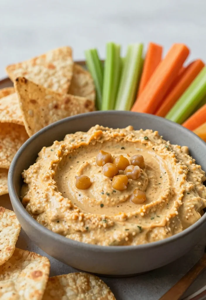 16 Chip Dip Recipes Easy Quick Party Favorites - 7. Sweet Potato and Chickpea Dip 1
