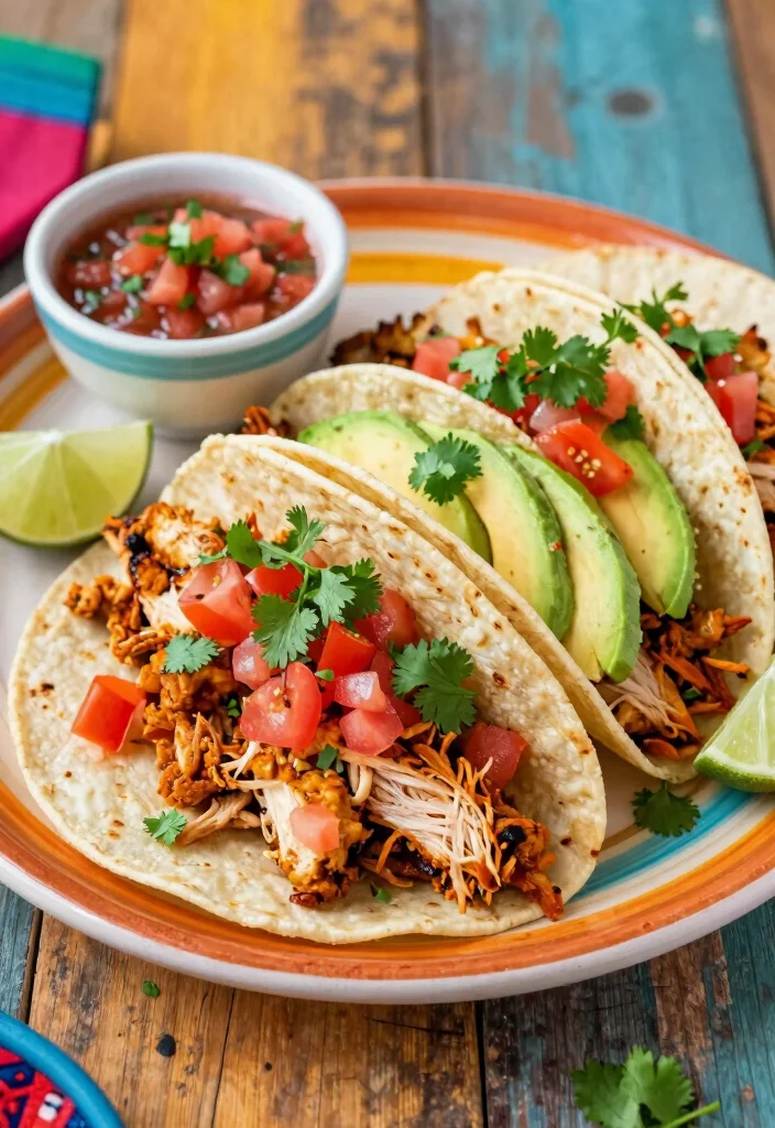 16 Crockpot Chicken Recipes Slow Cooker Easy Classics - 10. Spicy Chicken Tacos 1