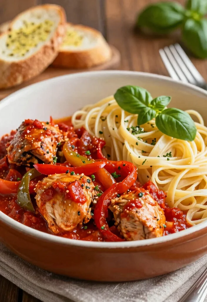 16 Crockpot Chicken Recipes Slow Cooker Easy Classics - 9. Chicken Cacciatore 1